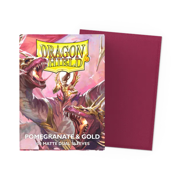 dragon-shield-pomegranate-gold-matte-dual-sleeves-standard image 1