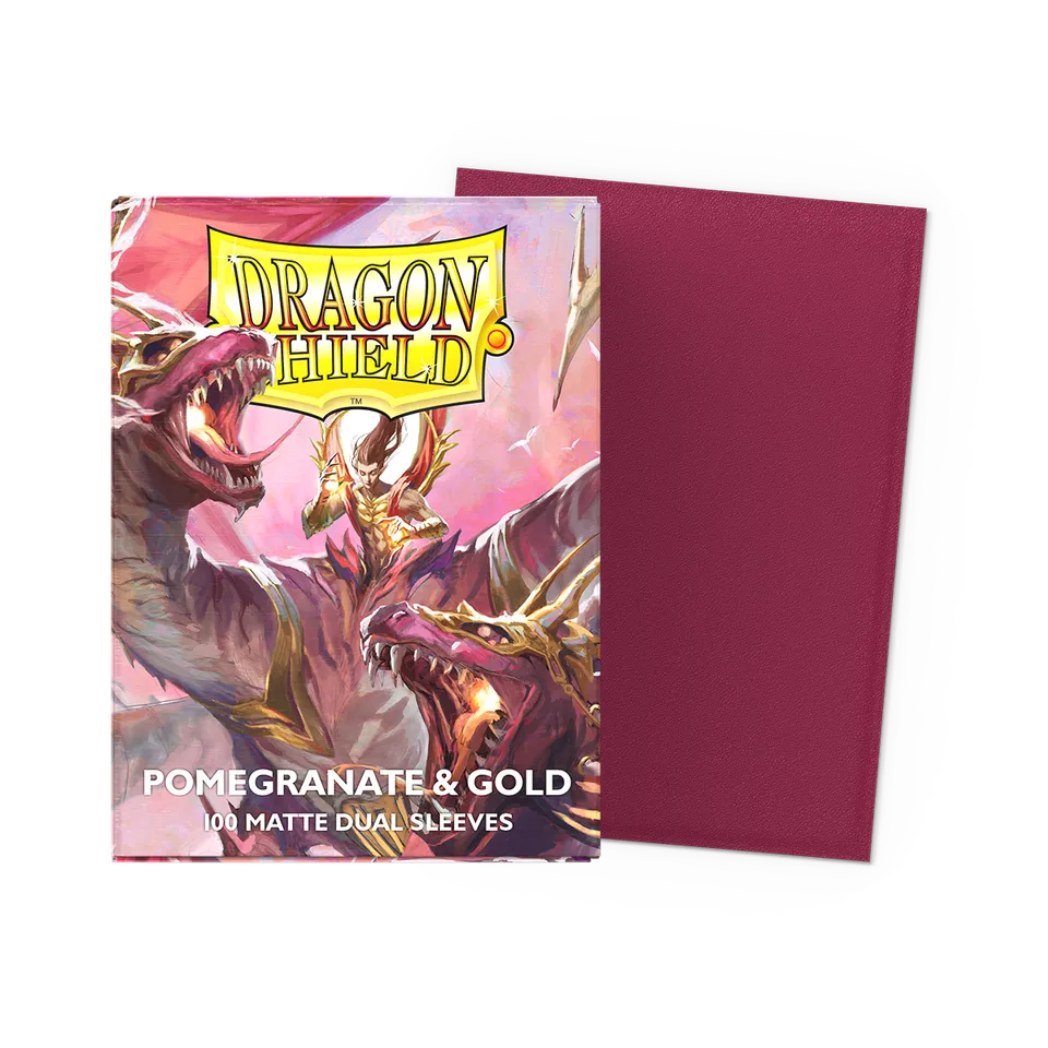 dragon-shield-pomegranate-gold-matte-dual-sleeves-standard image 1