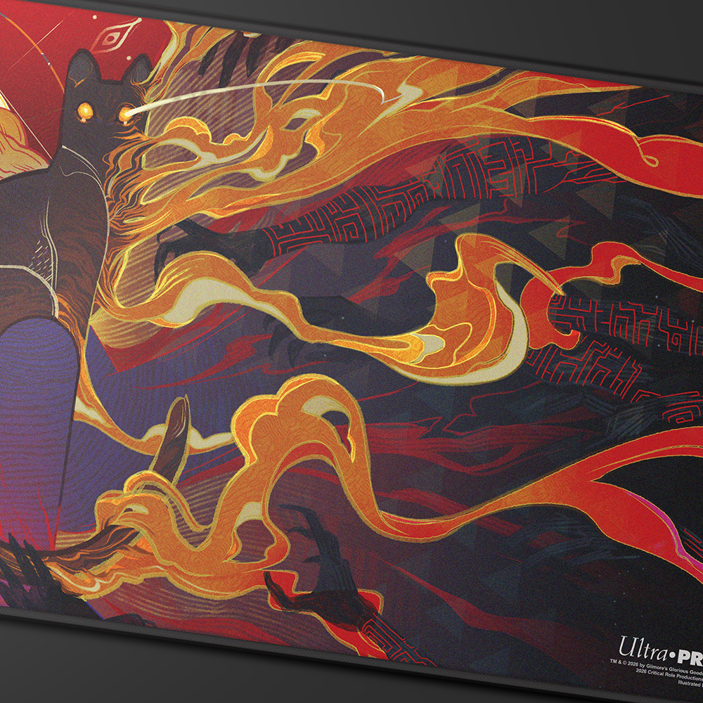 ultra-pro-critical-role-mighty-nein-caleb-widogast-black-stitched-playmat image 2