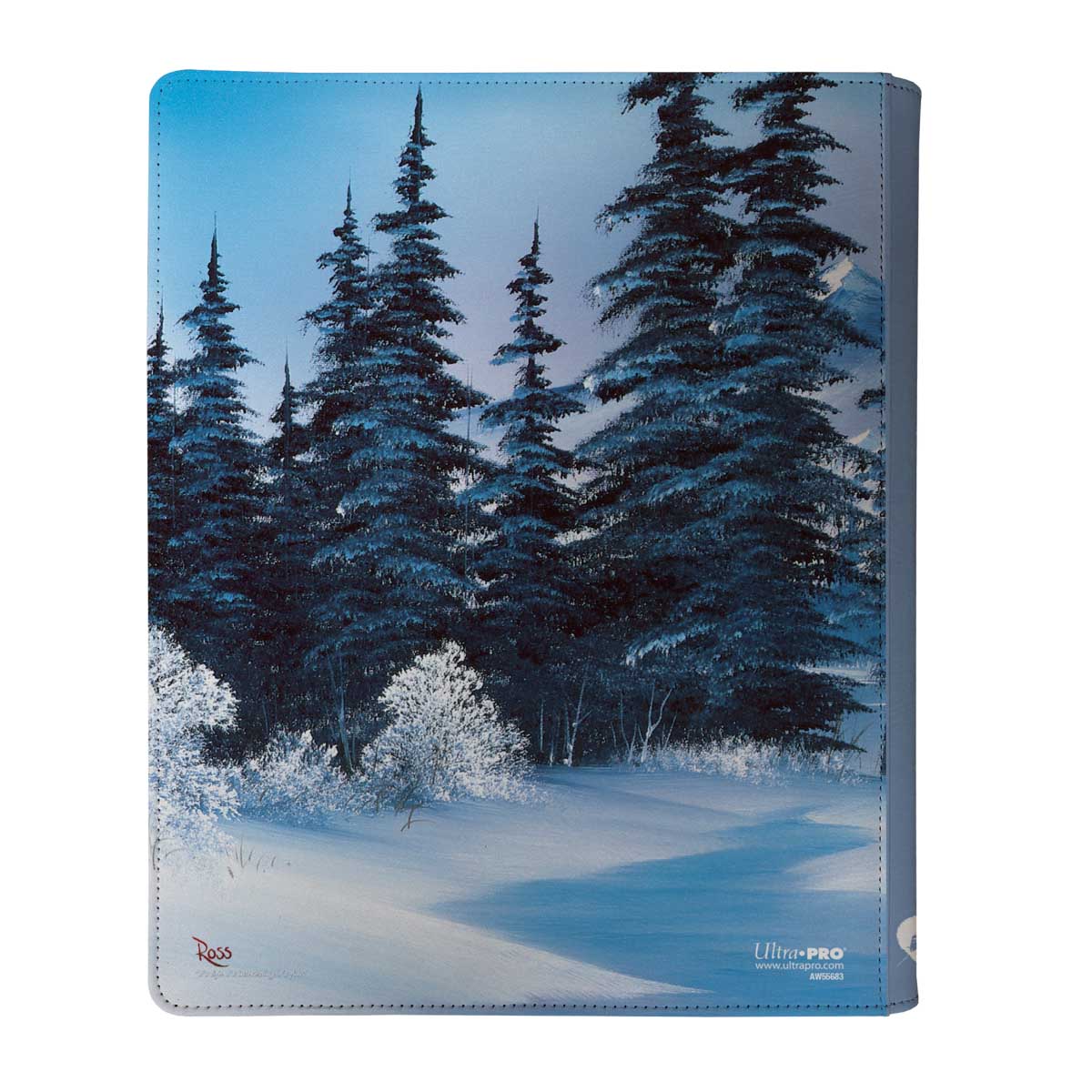 ultra-pro-bob-ross-winter-paradise-9-pocket-zippered-pro-binder-f-r-sammelkarten image 2