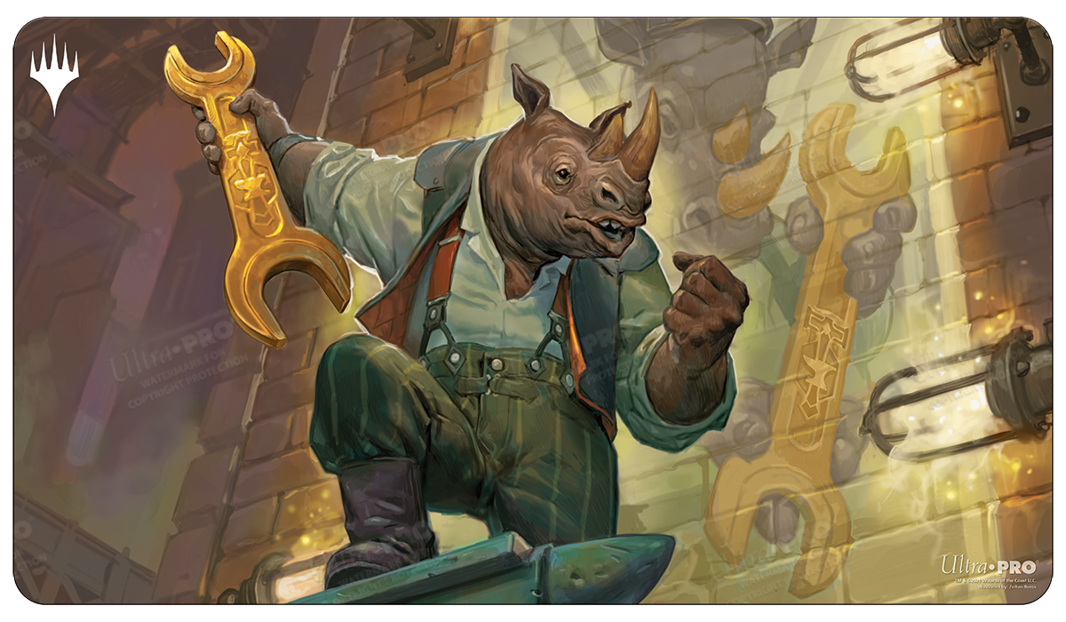 ultra-pro-streets-of-new-capenna-workshop-warchief-standard-gaming-playmat image 1