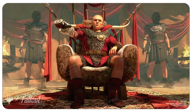 ultra-pro-fallout-caesar-legion-s-emperor-standard-gaming-playmat-f-r-magic-the- image 1