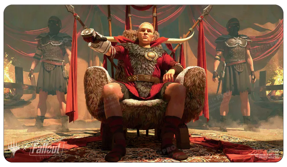 ultra-pro-fallout-caesar-legion-s-emperor-standard-gaming-playmat-f-r-magic-the- image 1