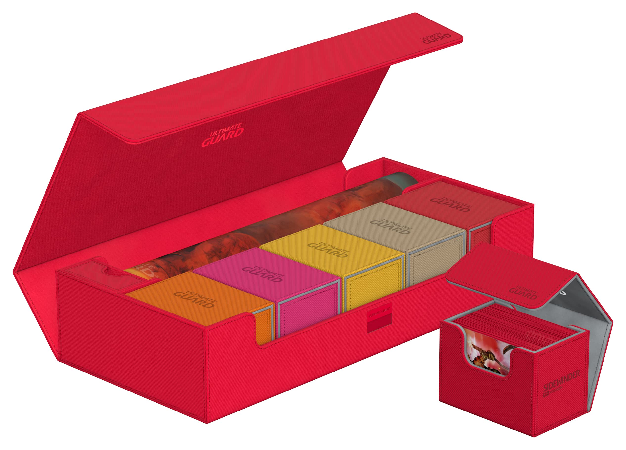 ultimate-guard-superhive-550-xenoskin-aufbewahrungsbox-monocolor-rot image 3