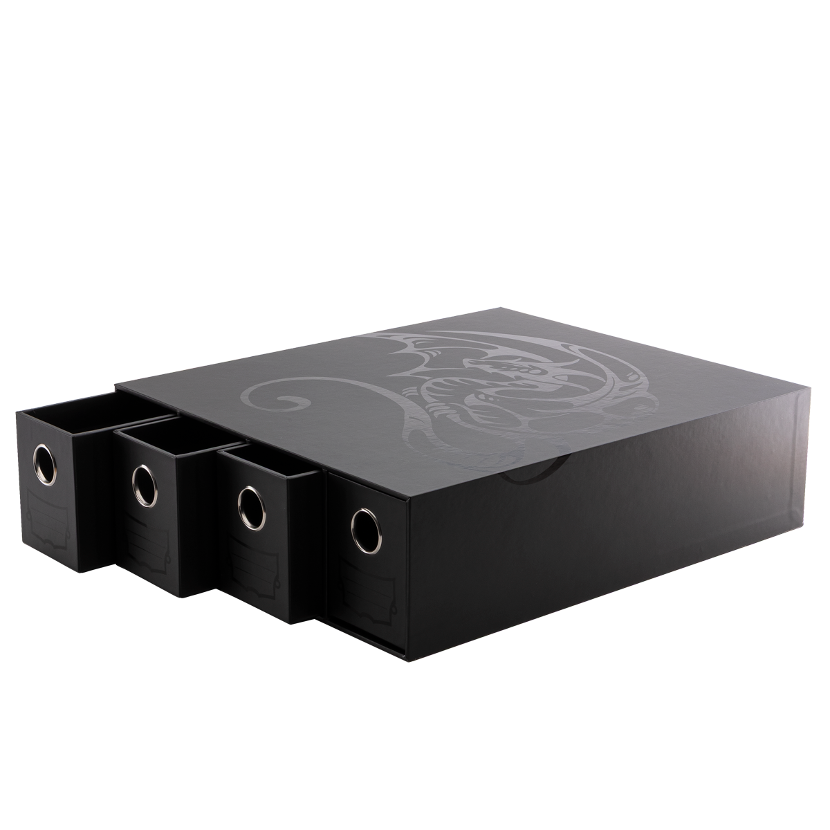 dragon-shield-fortress-4-card-drawers-horizontal-black image 2
