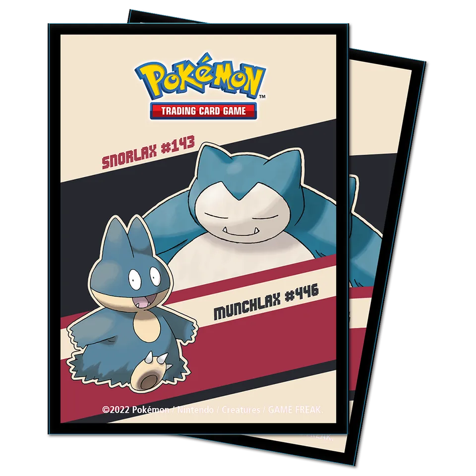 ultra-pro-snorlax-and-munchlax-standard-deck-protector-sleeves-65ct-f-r-pok-mon image 1