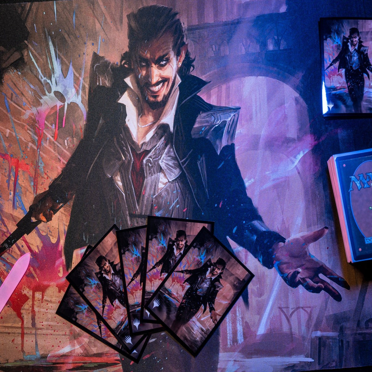 ultra-pro-streets-of-new-capenna-anhelo-the-deacon-commander-100-deck-box-f-r-ma image 3