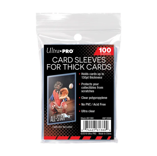 ultra-pro-130pt-thick-card-sleeves-h-llen-f-r-standardkarten-100-st-ck image 1