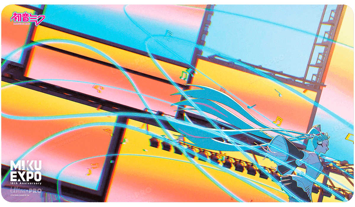 ultra-pro-hatsune-miku-miku-expo-10th-anniversary-stream-standard-gaming-playmat image 1