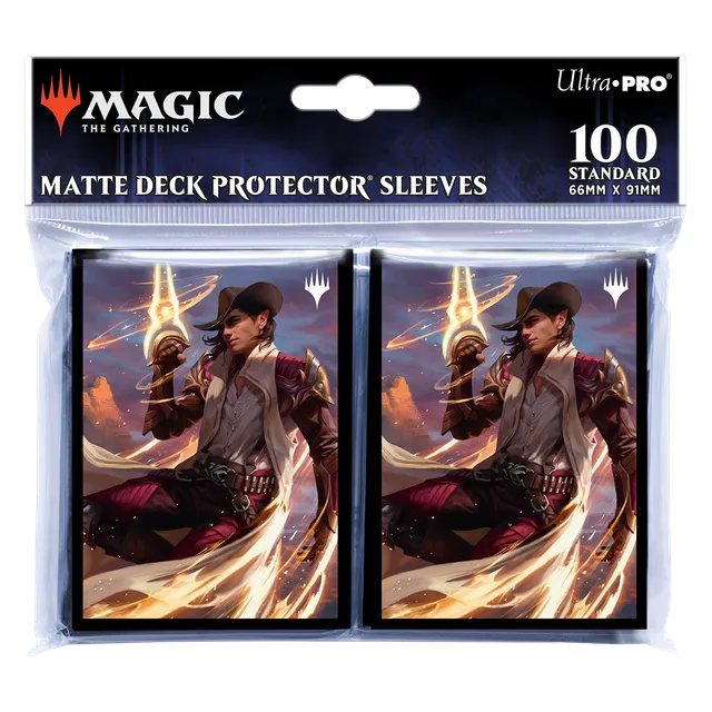 ultra-pro-outlaws-of-thunder-junction-kellan-the-kid-key-art-deck-protector-h-ll image 1