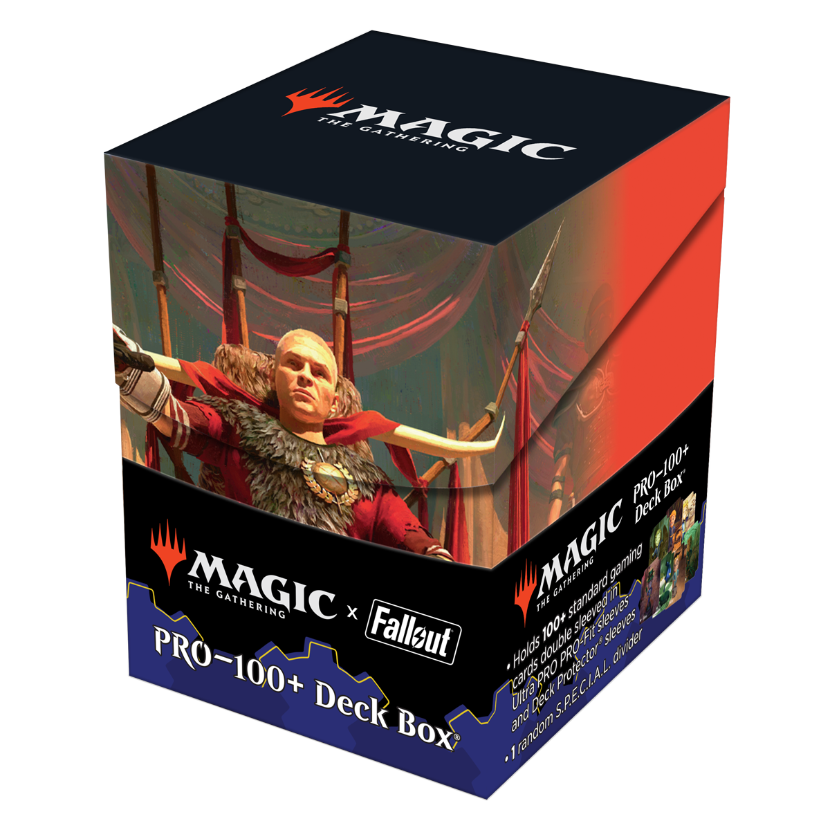 ultra-pro-fallout-caesar-legion-s-emperor-100-deck-box-f-r-magic-the-gathering image 1