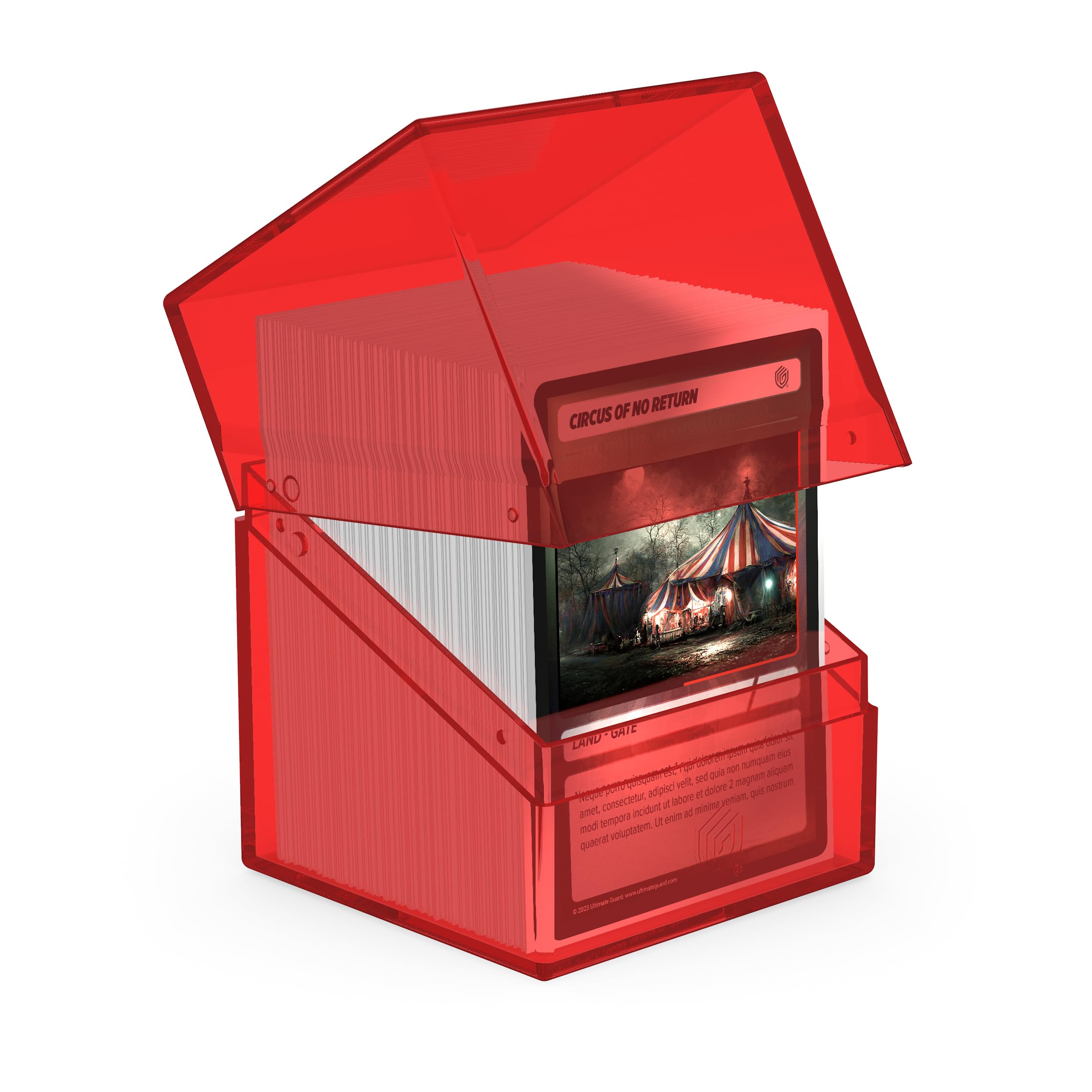 ultimate-guard-boulder-100-clear-deck-box-transparent-ruby image 2