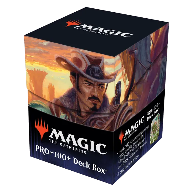 ultra-pro-100-deck-box-outlaws-of-thunder-junction-yuma-proud-protector-f-r-magi image 1