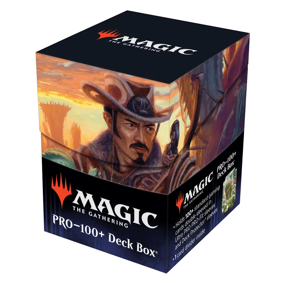 ultra-pro-100-deck-box-outlaws-of-thunder-junction-yuma-proud-protector-f-r-magi image 1