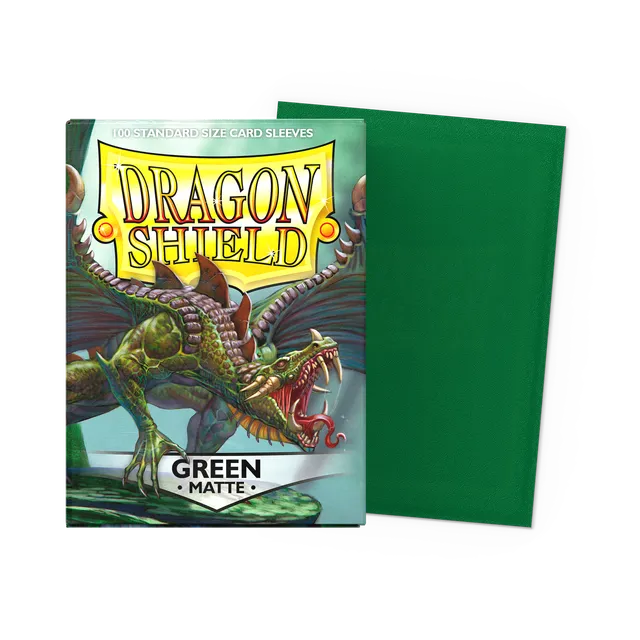 dragon-shield-green-matte-sleeves-standard image 1