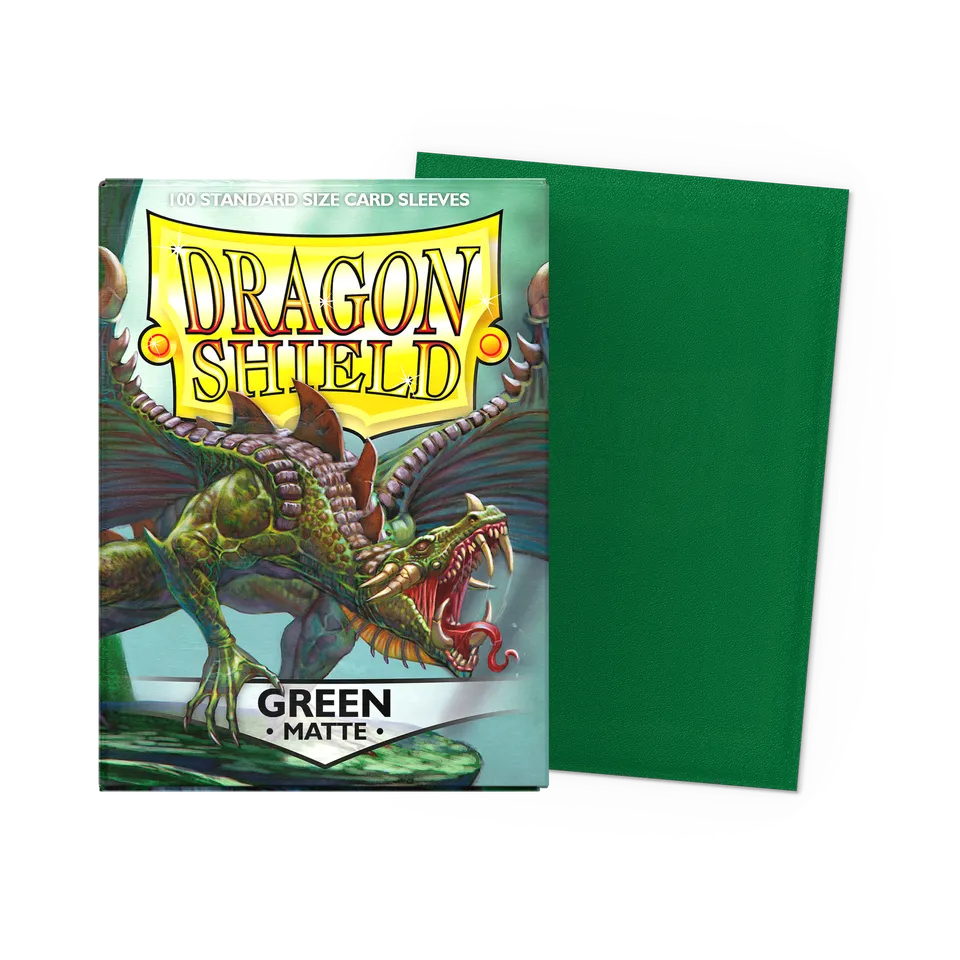 dragon-shield-green-matte-sleeves-standard image 1