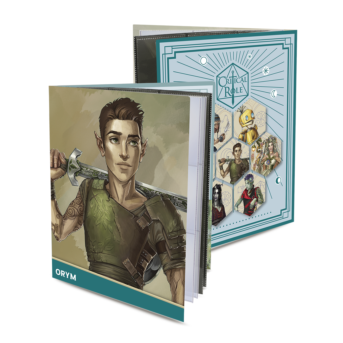 ultra-pro-critical-role-bells-hells-orym-of-the-air-ashari-rpg-folio-mit-sticker image 1