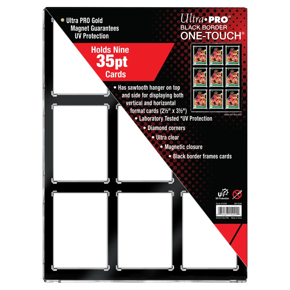 ultra-pro-35pt-9-card-black-border-one-touch-magnet-halter-mit-uv-schutz image 1