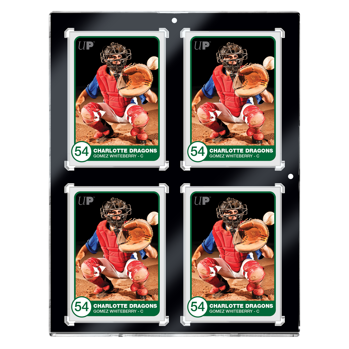 ultra-pro-130pt-4-card-black-border-uv-one-touch-magnet-halter image 1