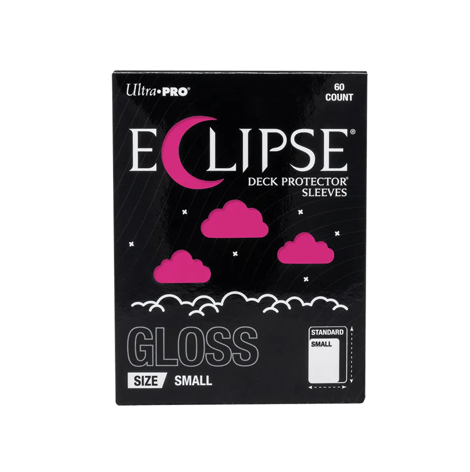 ultra-pro-eclipse-gloss-small-deck-protector-sleeves-hot-pink-60ct image 1