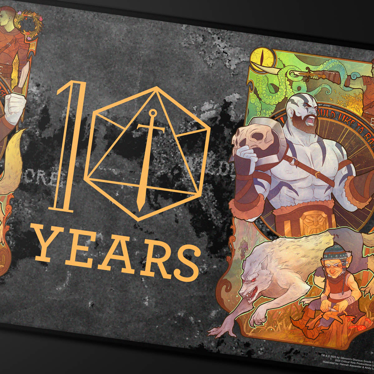 ultra-pro-critical-role-10-year-anniversary-stitched-edge-playmat-travis-willing image 2
