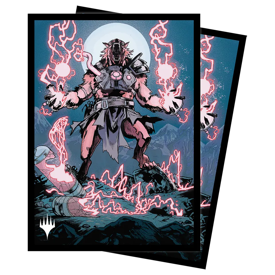 ultra-pro-innistrad-midnight-hunt-storm-charged-slasher-deck-protector-sleeves-1 image 1