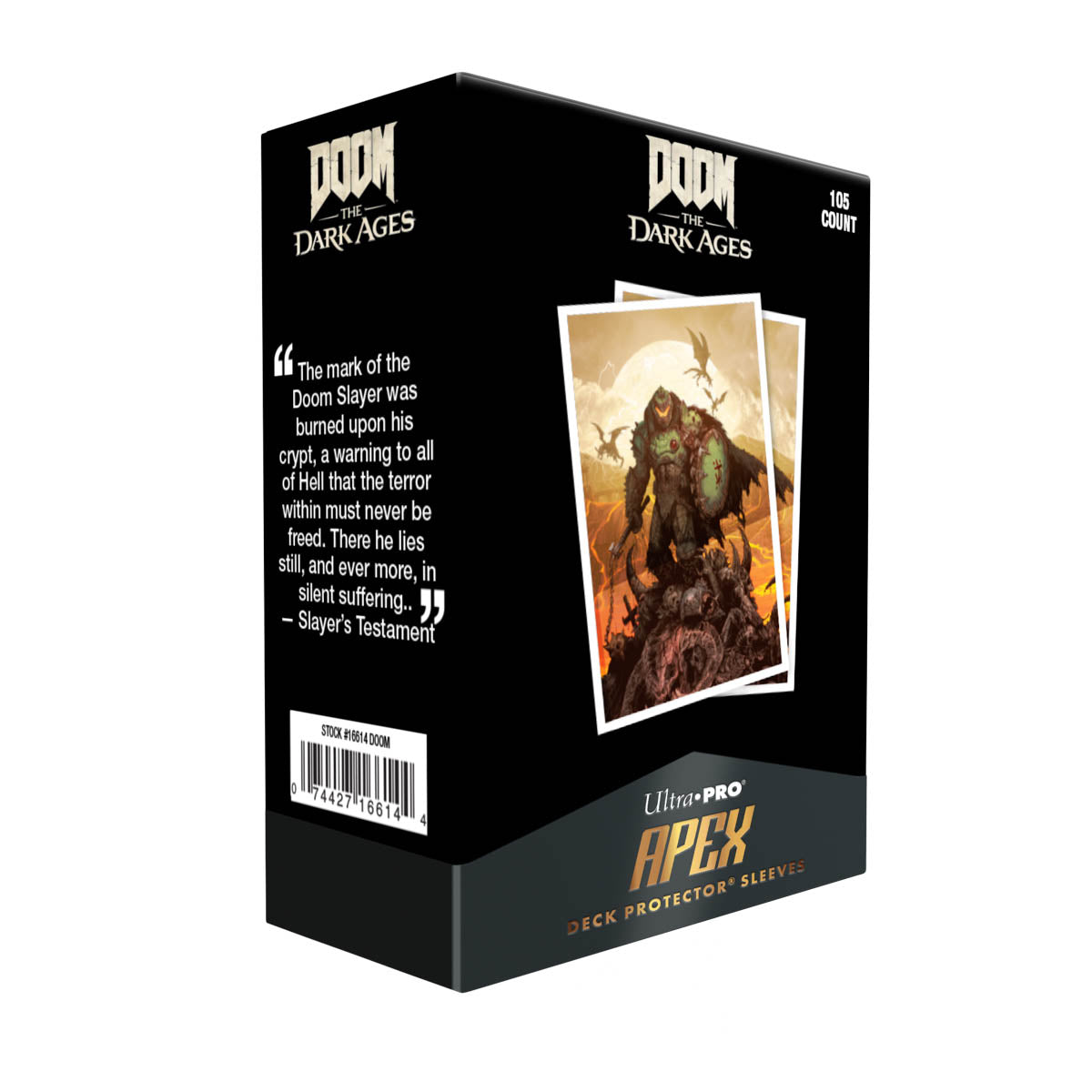 ultra-pro-apex-deck-protector-sleeves-105-st-ck-doom-the-dark-ages-wrath-f-r-sta image 4