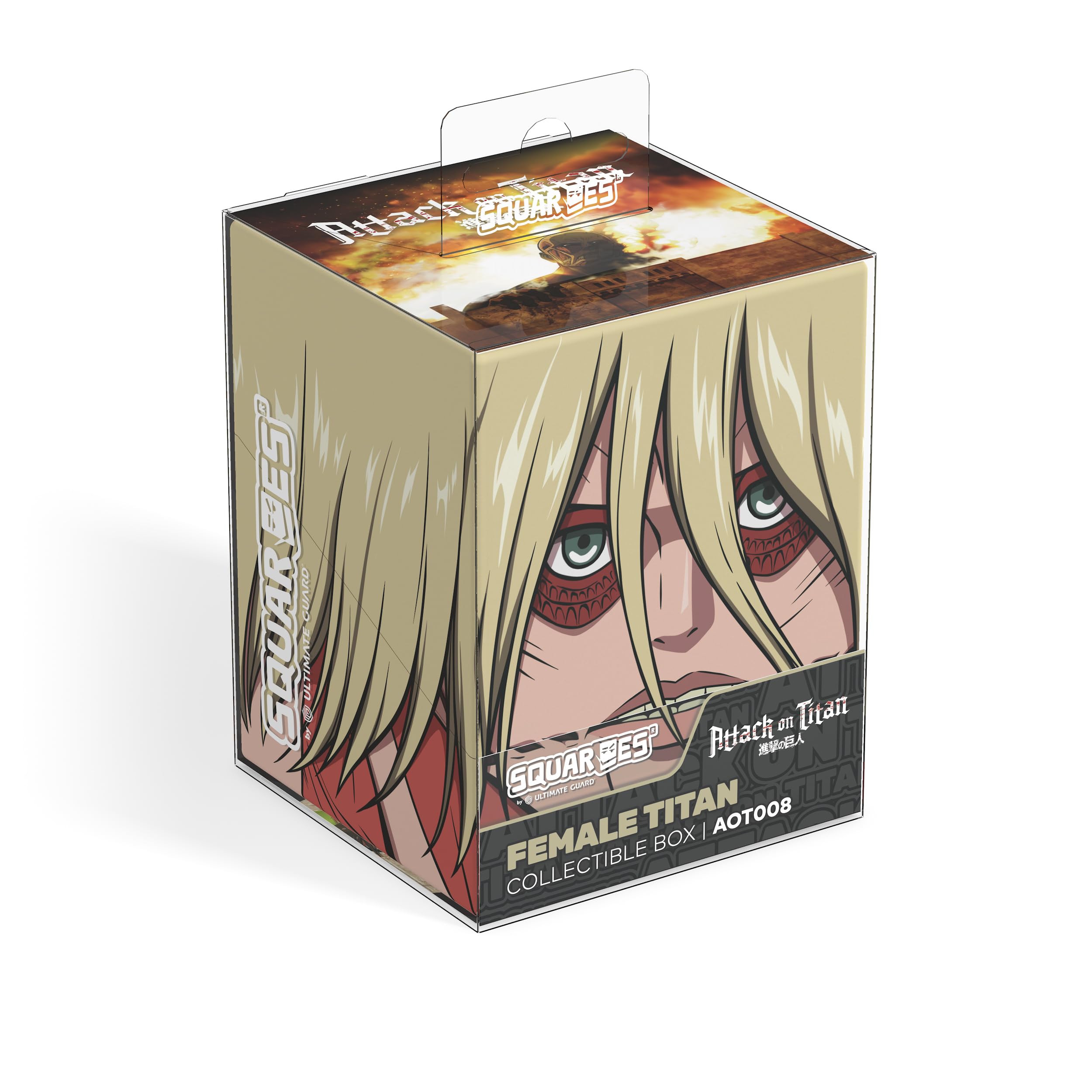ultimate-guard-squaroes-squaroe-deck-box-100-attack-on-titan-aot008-female-titan image 8