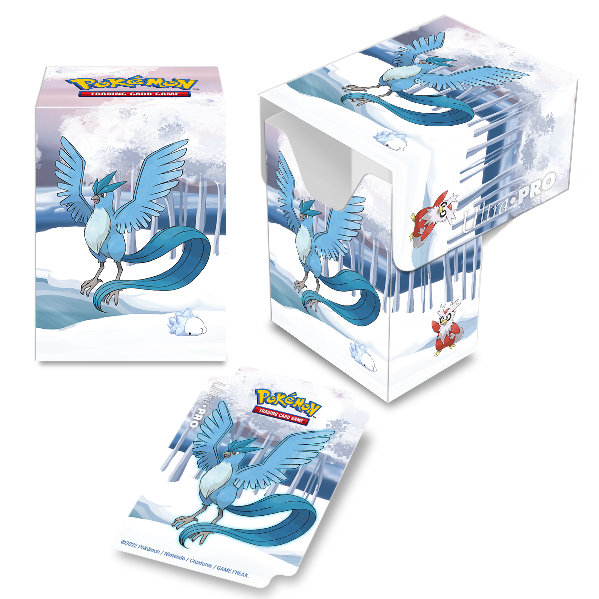 ultra-pro-gallery-series-frosted-forest-full-view-deck-box-f-r-pok-mon image 1