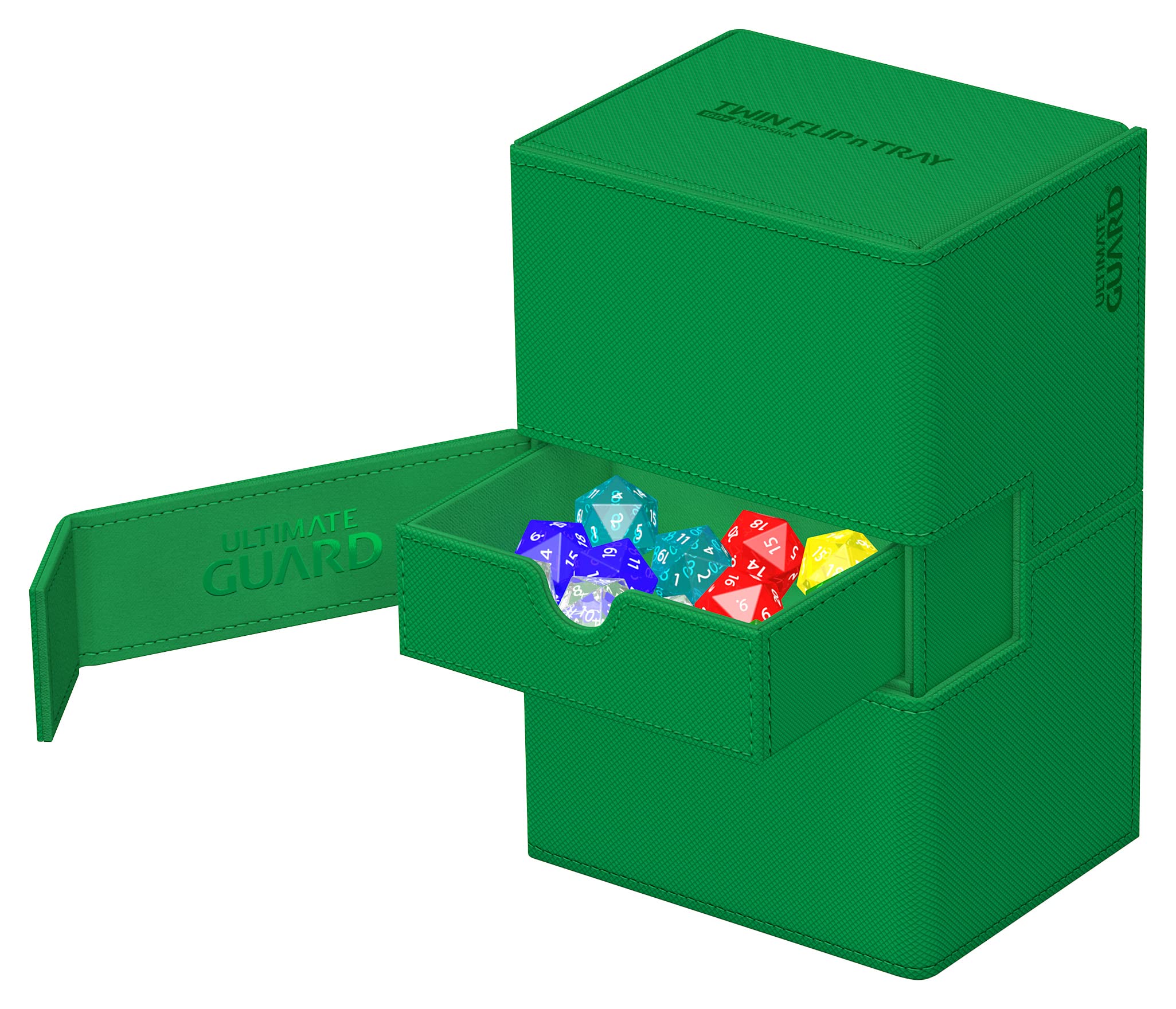 ultimate-guard-twin-flip-n-tray-160-xenoskin-deckbox-gr-n image 3
