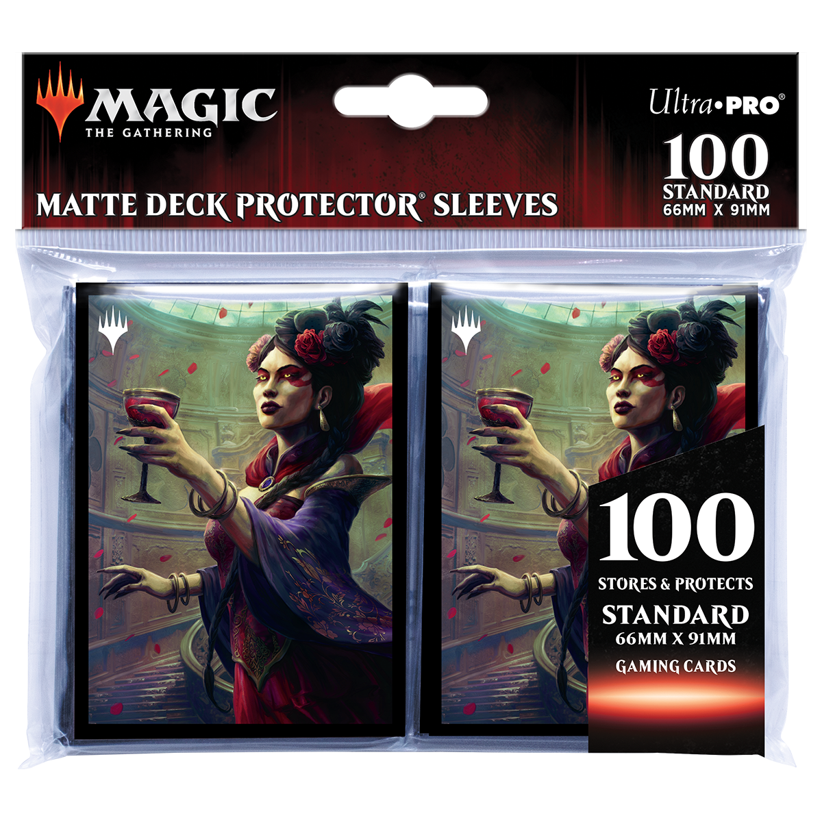 ultra-pro-magic-innistrad-crimson-vow-henrika-deck-protector-sleeves-100ct image 2