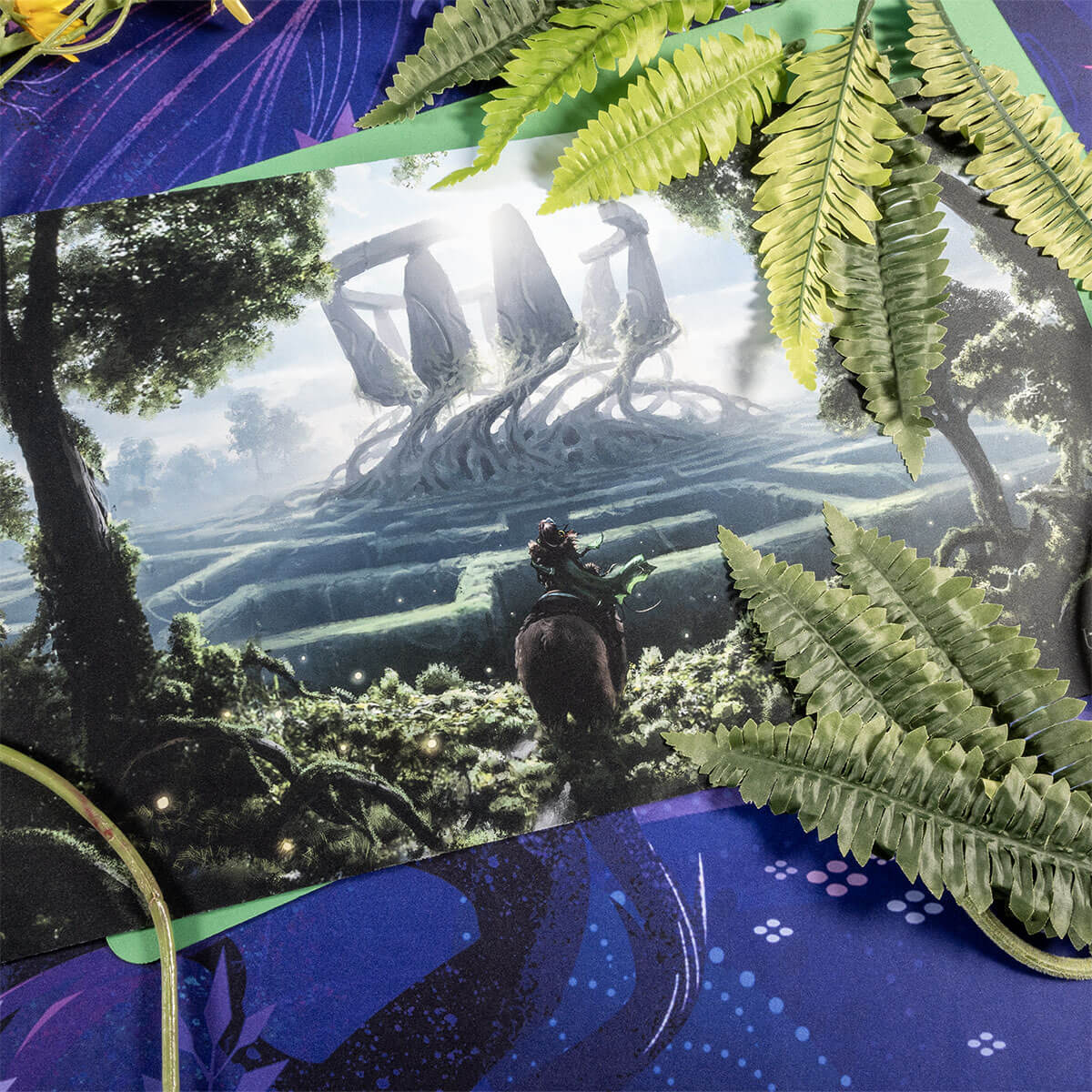 ultra-pro-wilds-of-eldraine-virtue-of-strength-standard-gaming-playmat-f-r-magic image 2