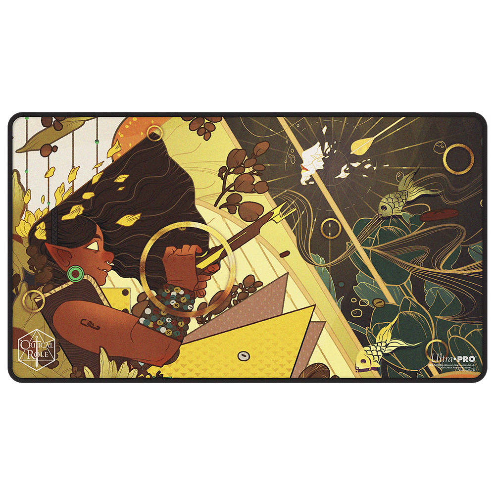 ultra-pro-critical-role-mighty-nein-veth-brenatto-playmat-black-stitched image 1