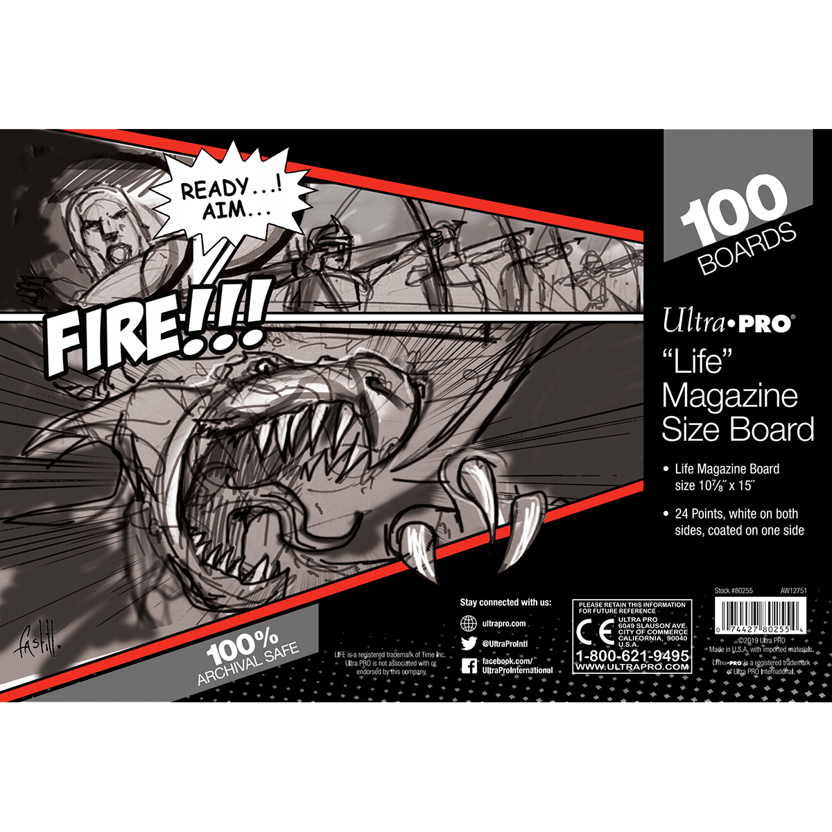 ultra-pro-life-magazine-size-comic-boards-100-st-ck image 1