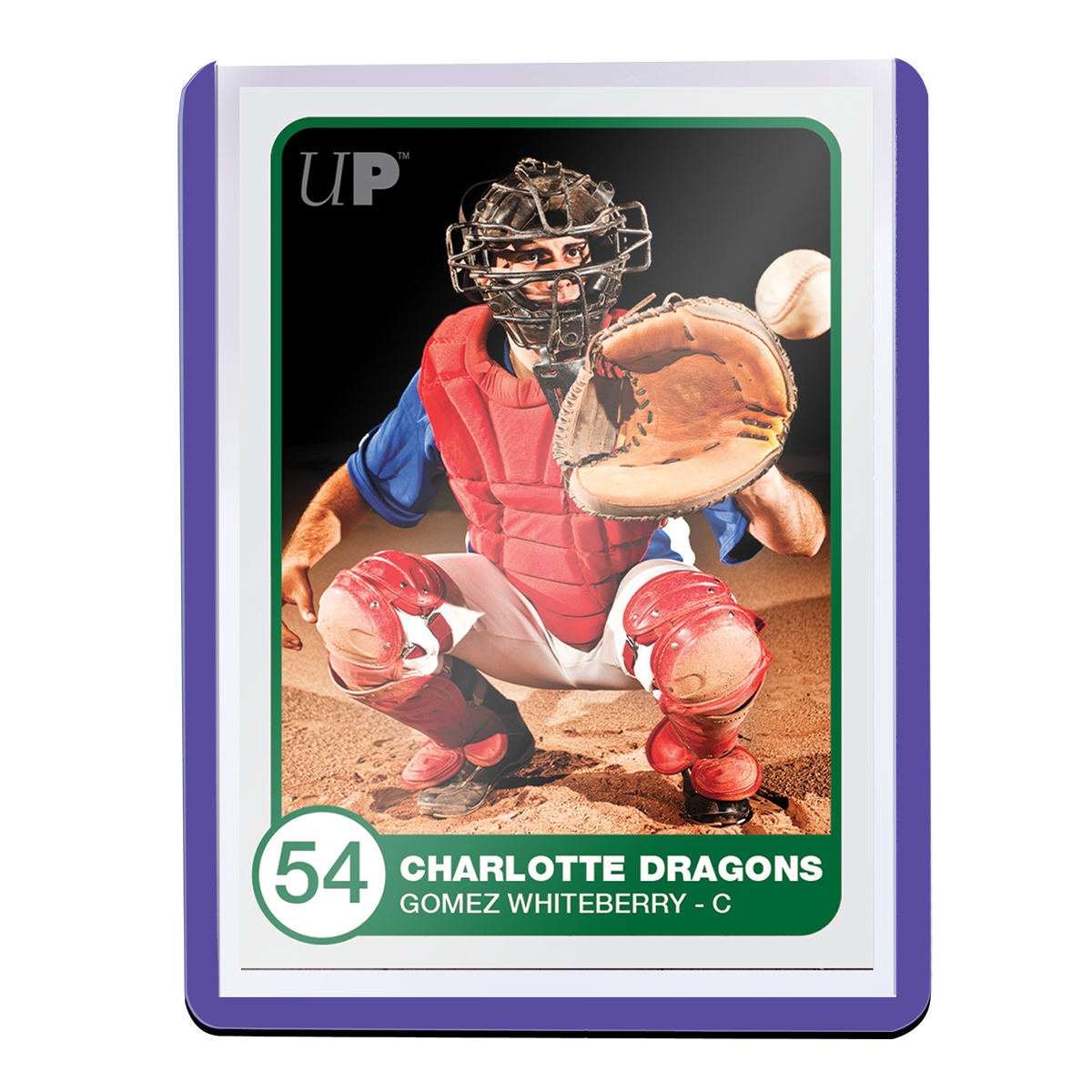ultra-pro-toploader-sleeves-3-x-4-purple-border-f-r-standard-karten-25-st-ck image 3