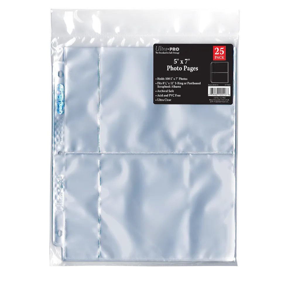 ultra-pro-3-loch-foto-h-llen-25er-pack-f-r-5-x-7-zoll-abz-ge image 1