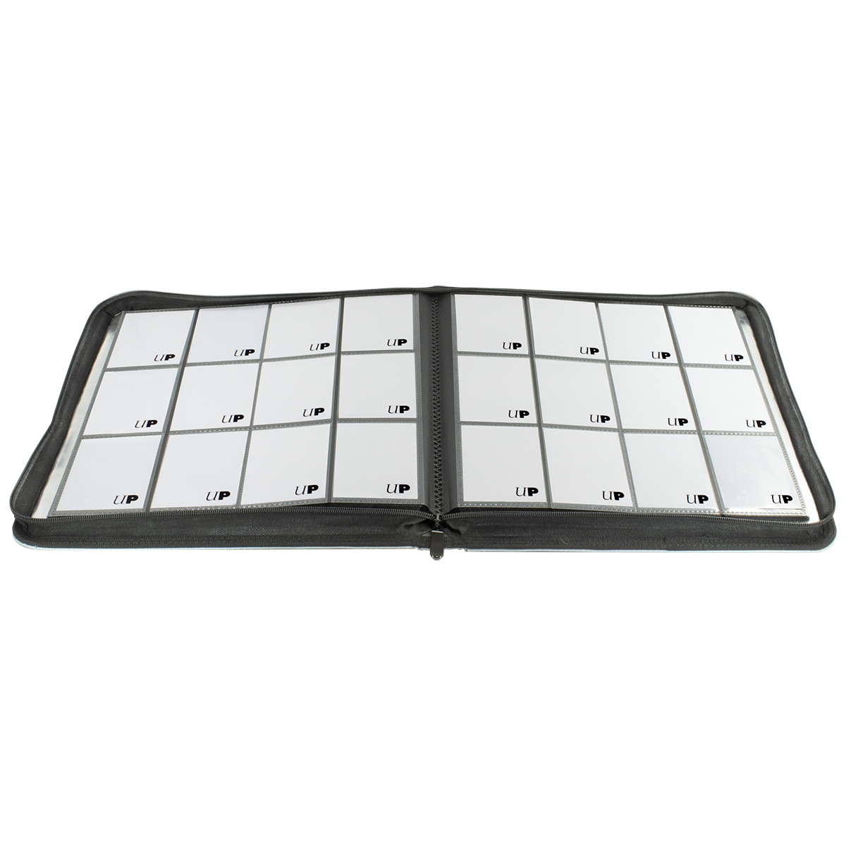 ultra-pro-12-pocket-zippered-pro-binder-silber-mit-feuerfesten-materialien image 2
