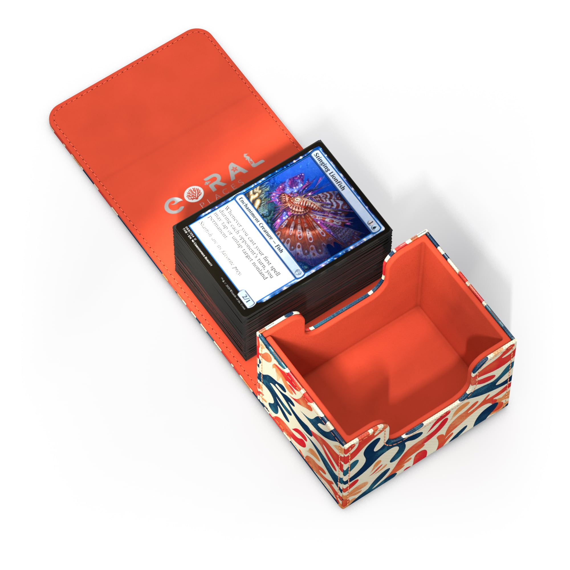 ultimate-guard-sidewinder-100-xenoskin-coral-places-mellow-sea-deck-box image 8