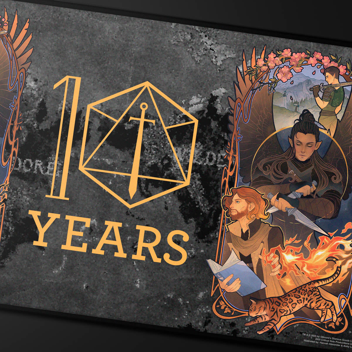 ultra-pro-critical-role-10-year-anniversary-stitched-edge-playmat-liam-o-brien-f image 2