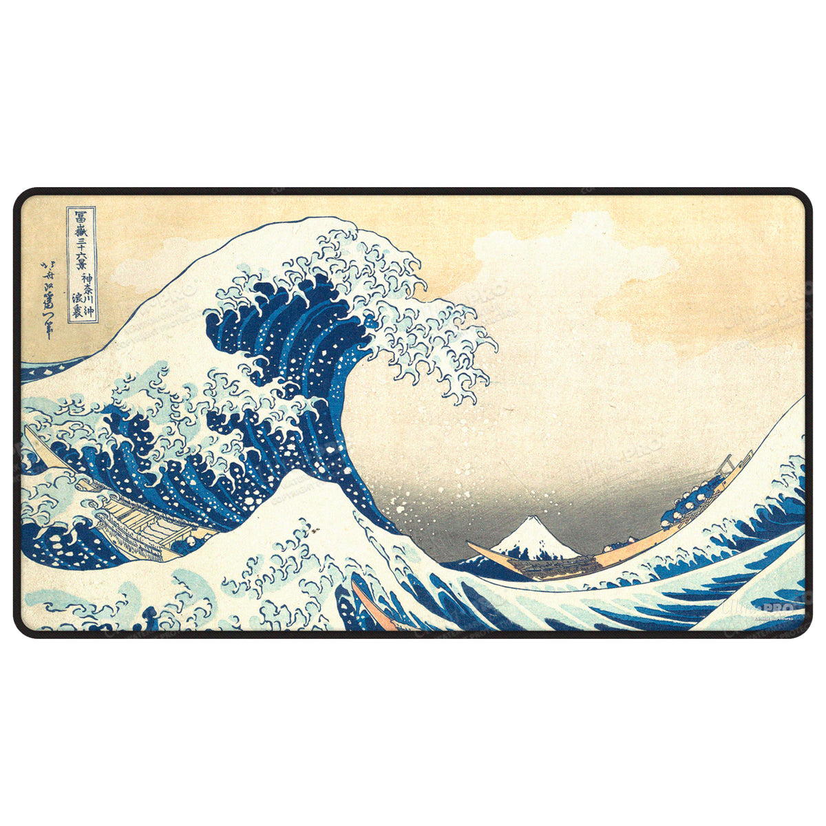 ultra-pro-the-great-wave-off-kanagawa-black-stitched-spielmatte-standard-61-x-34 image 1