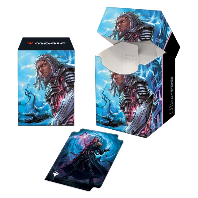 ultra-pro-kamigawa-neon-dynasty-tezzeret-betrayer-of-flesh-100-deck-box-f-r-magi image 1