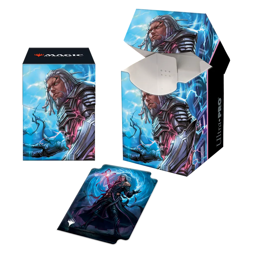 ultra-pro-kamigawa-neon-dynasty-tezzeret-betrayer-of-flesh-100-deck-box-f-r-magi image 1