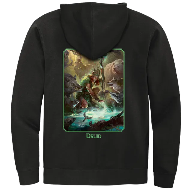 ultra-pro-dungeons-dragons-druid-class-zip-hoodie-schwarz image 1