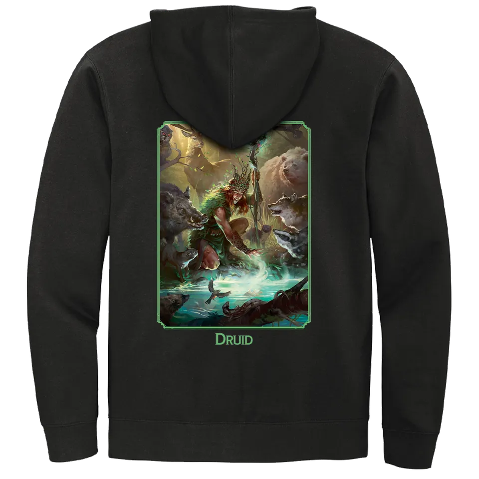 ultra-pro-dungeons-dragons-druid-class-zip-hoodie-schwarz image 1