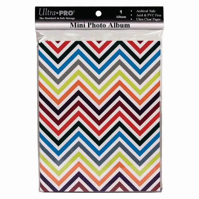 ultra-pro-chevron-rainbow-mini-fotoalbum-f-r-4-x-6-fotos image 1