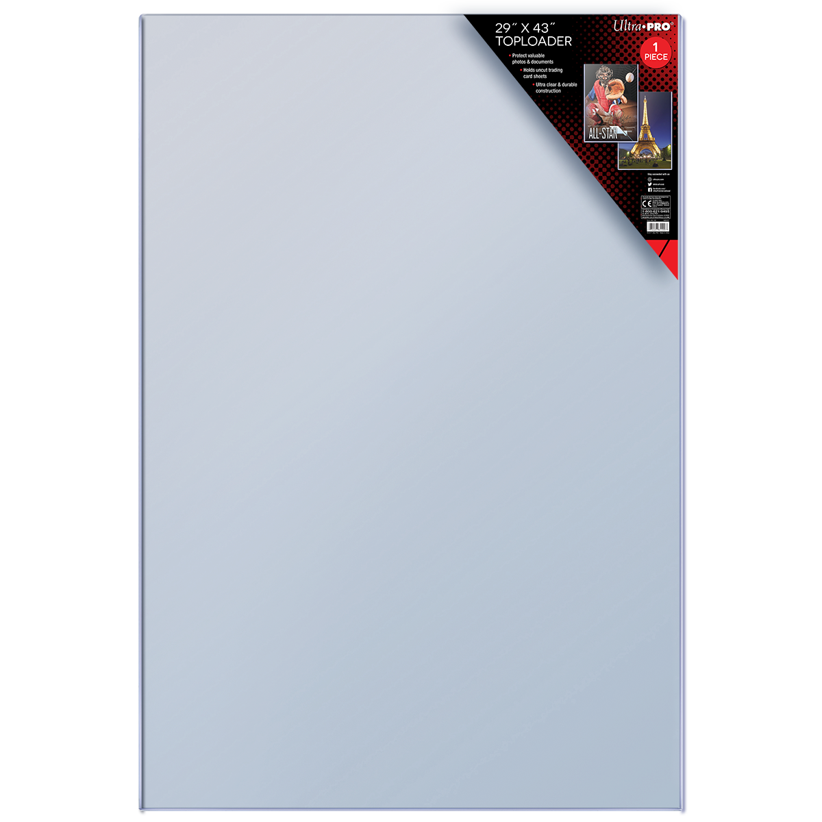 ultra-pro-29-x-43-zoll-uncut-sheet-toploader-sleeves-10-st-ck image 1
