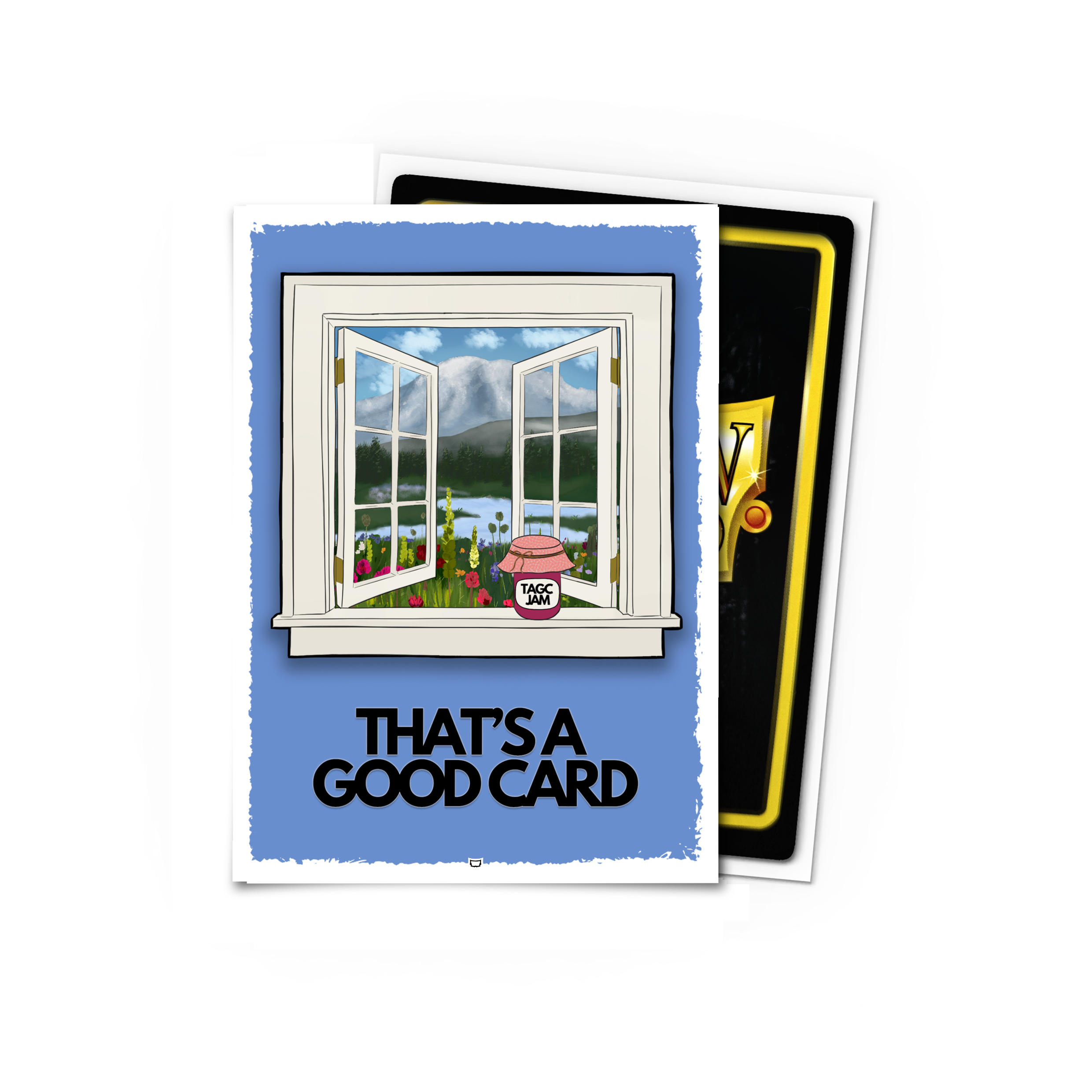 dragon-shield-brushed-art-sleeves-that-s-a-good-card-window-to-jam image 1