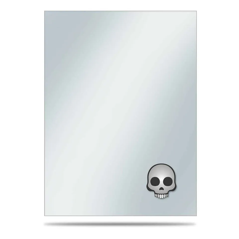 ultra-pro-emoji-deck-protector-sleeve-covers-50ct-skull-standard image 1