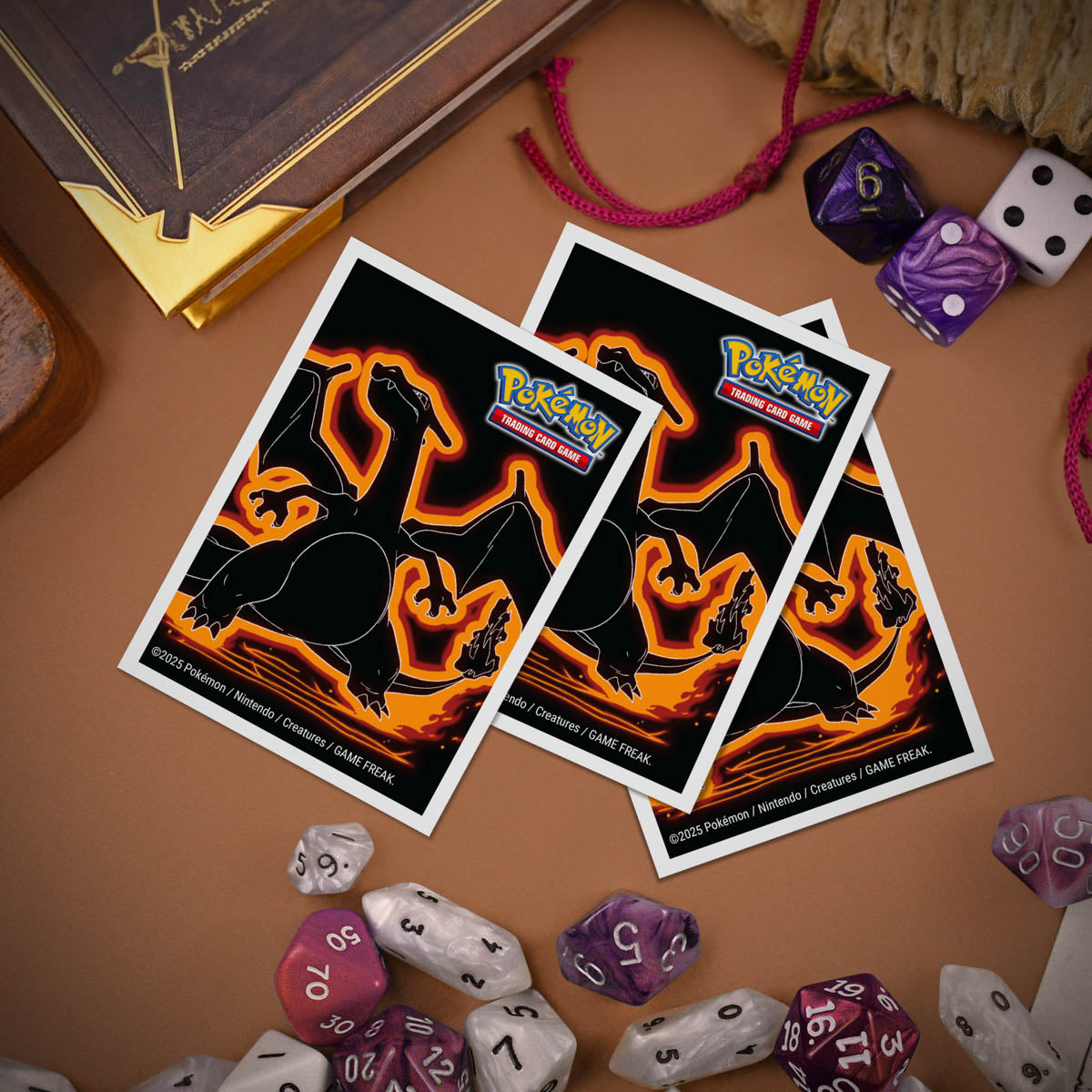 ultra-pro-neon-kanto-charizard-105ct-apex-deck-protector-sleeves-f-r-pok-mon image 3
