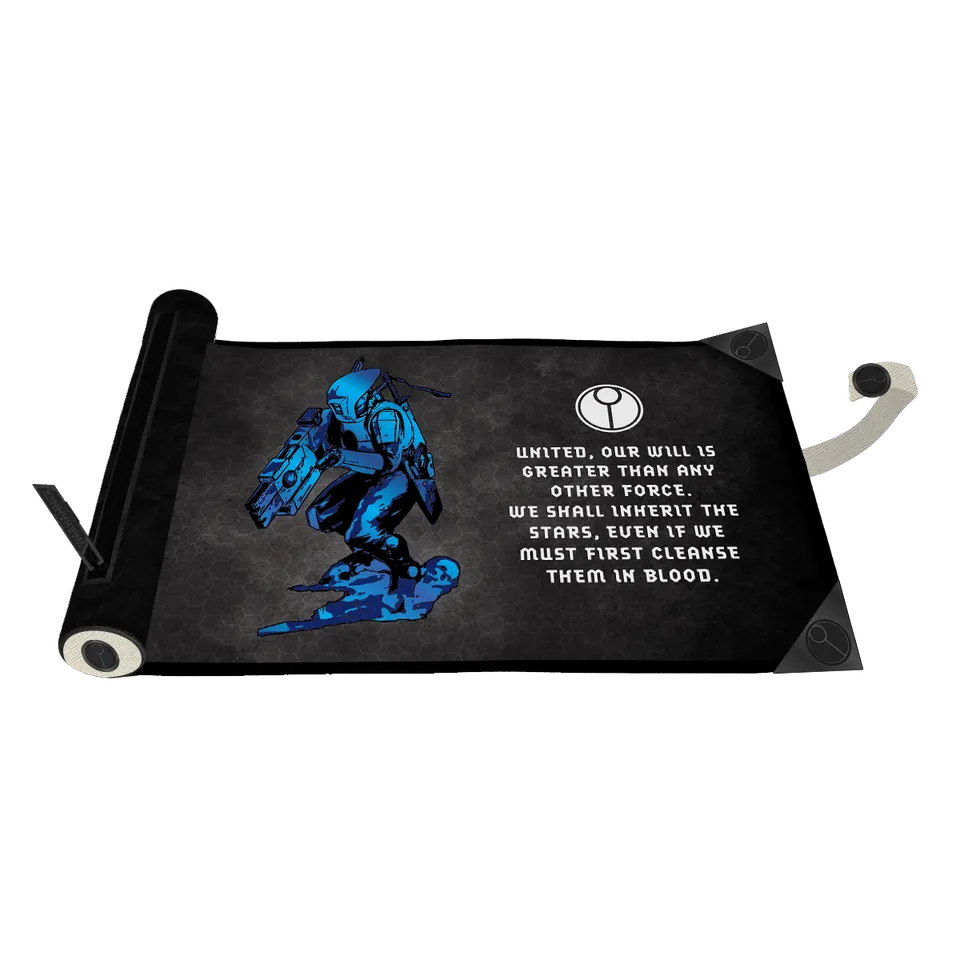 ultra-pro-t-au-empire-premium-foil-dice-scroll-f-r-warhammer-40-000-dice-bag-w-r image 1